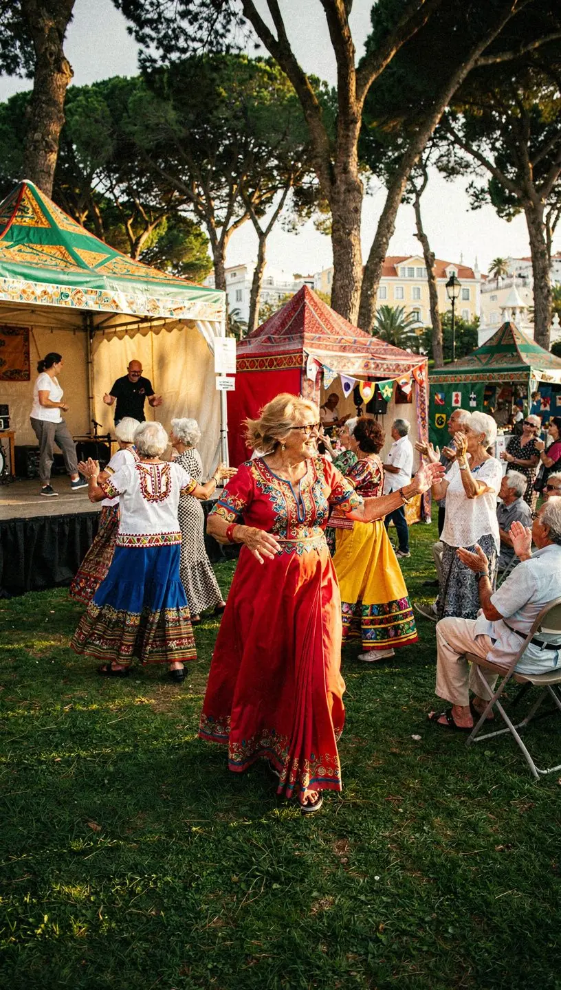 Dancers engaging in a vibrant lifelong learning experience.